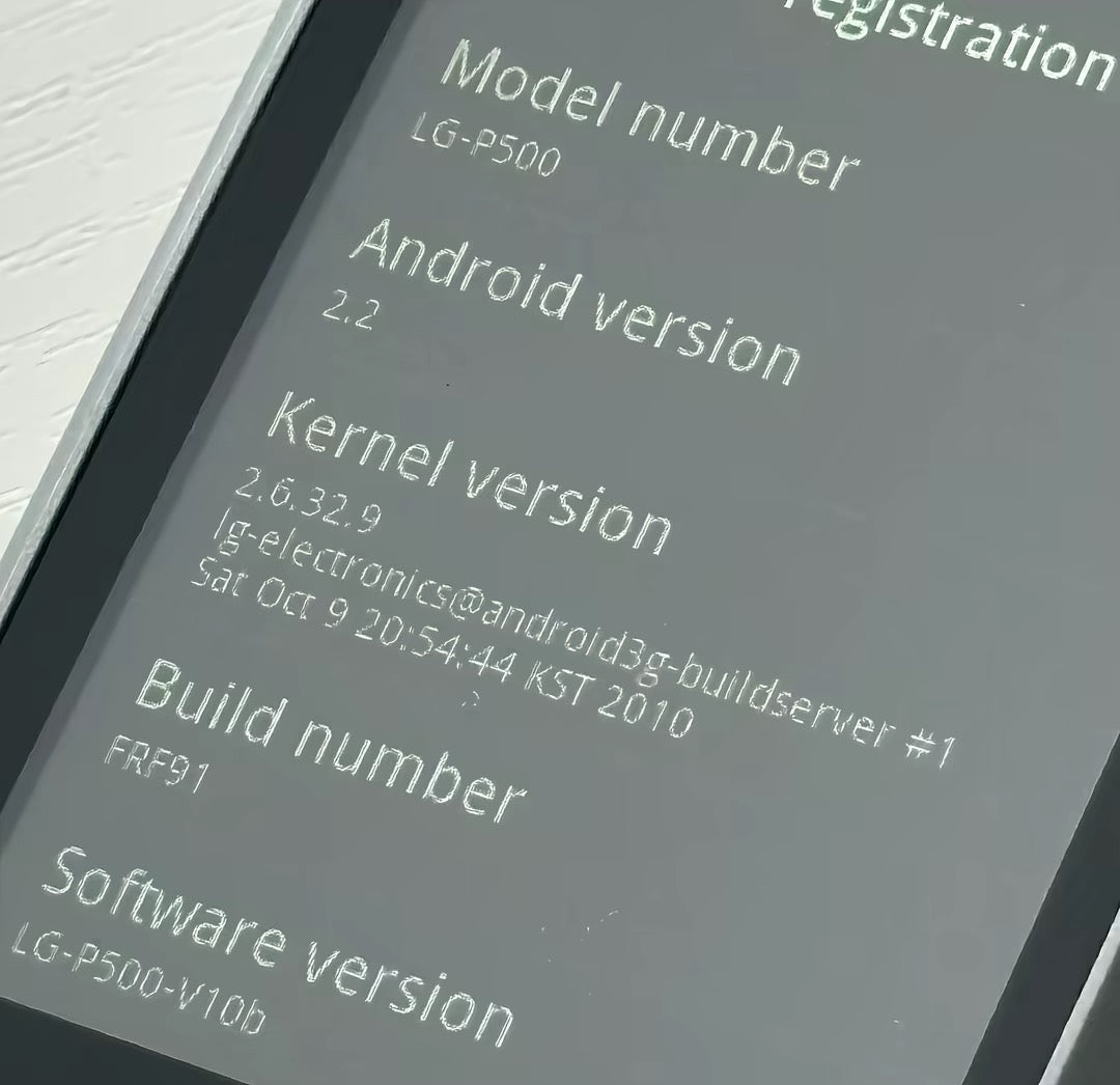 LG P500 Optimus One